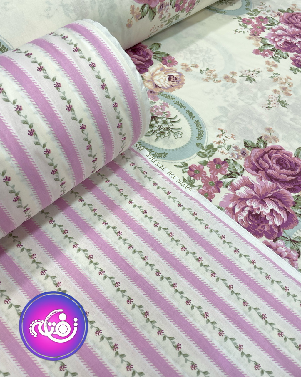 کتان ملحفه ای طرح ویولا دو جور