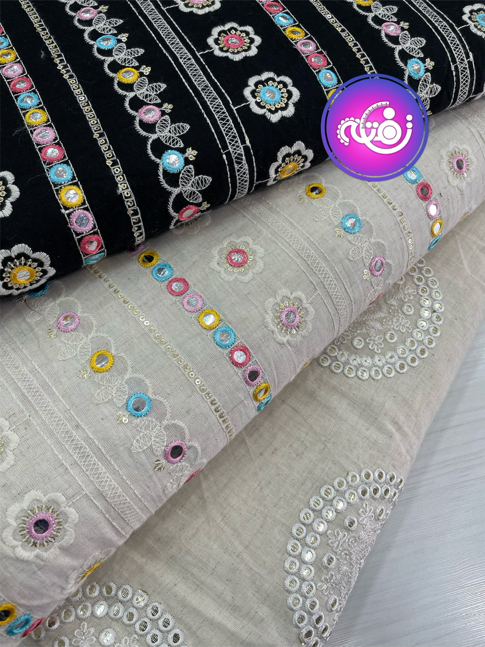 لینن آینه کاری