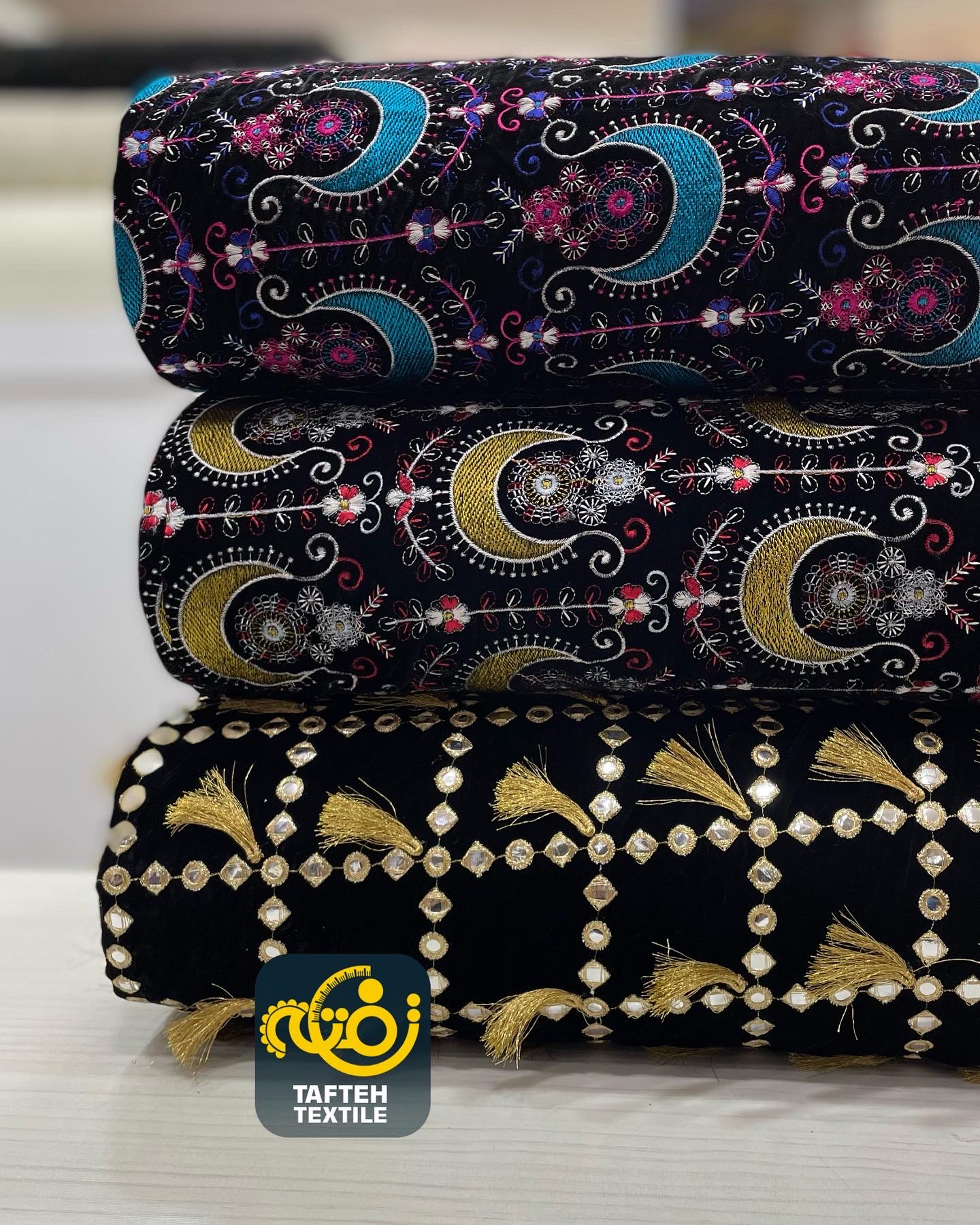 مخمل سوزن دوزی 7