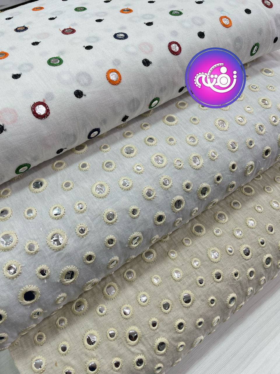 لینن آینه دوزی