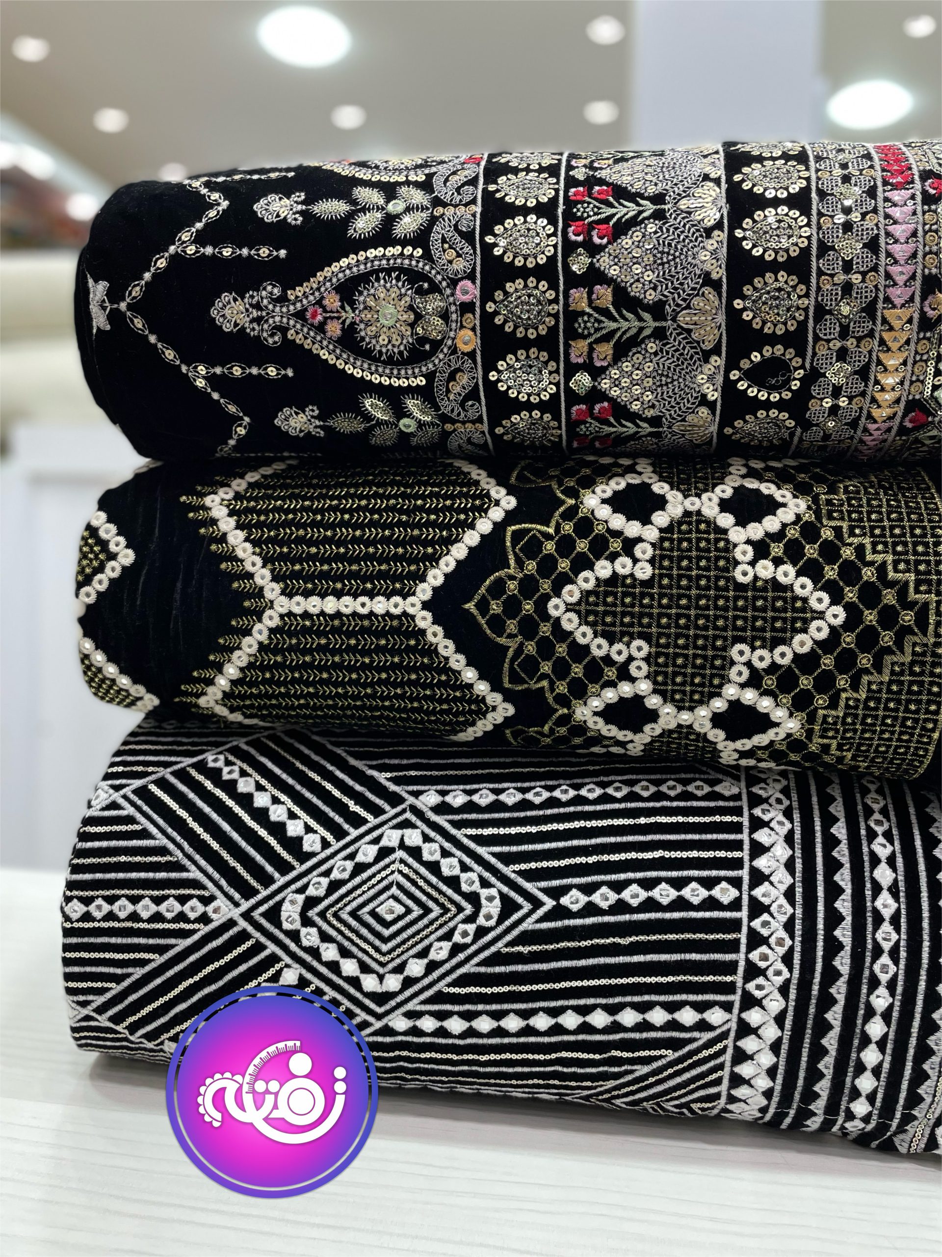 مخمل سوزن دوزی 12