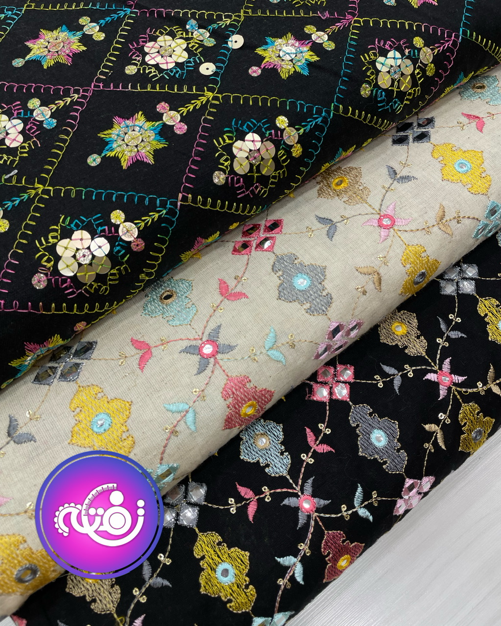 لینن سوزن دوزی 10