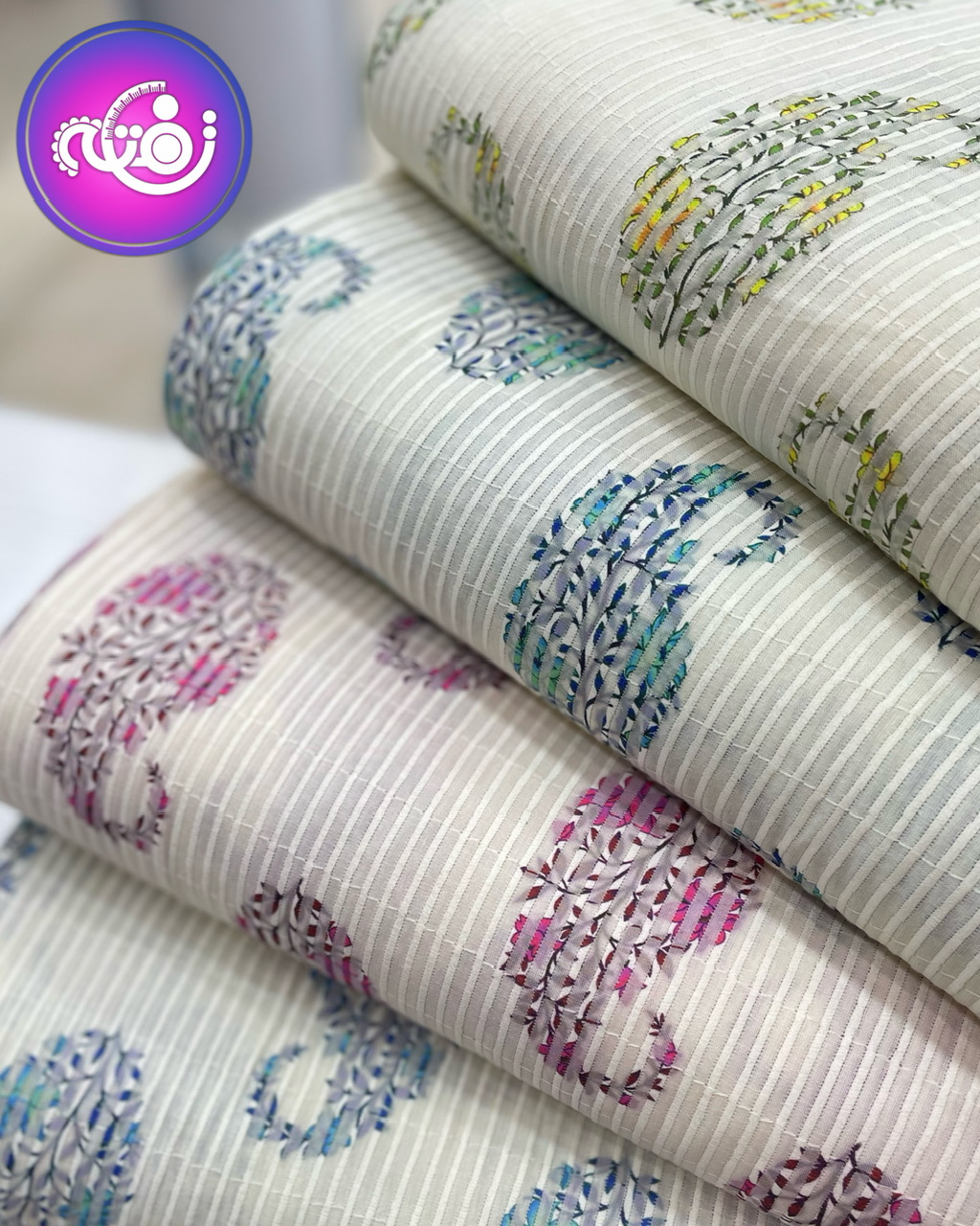 لینن سوزن دوزی بته جقه