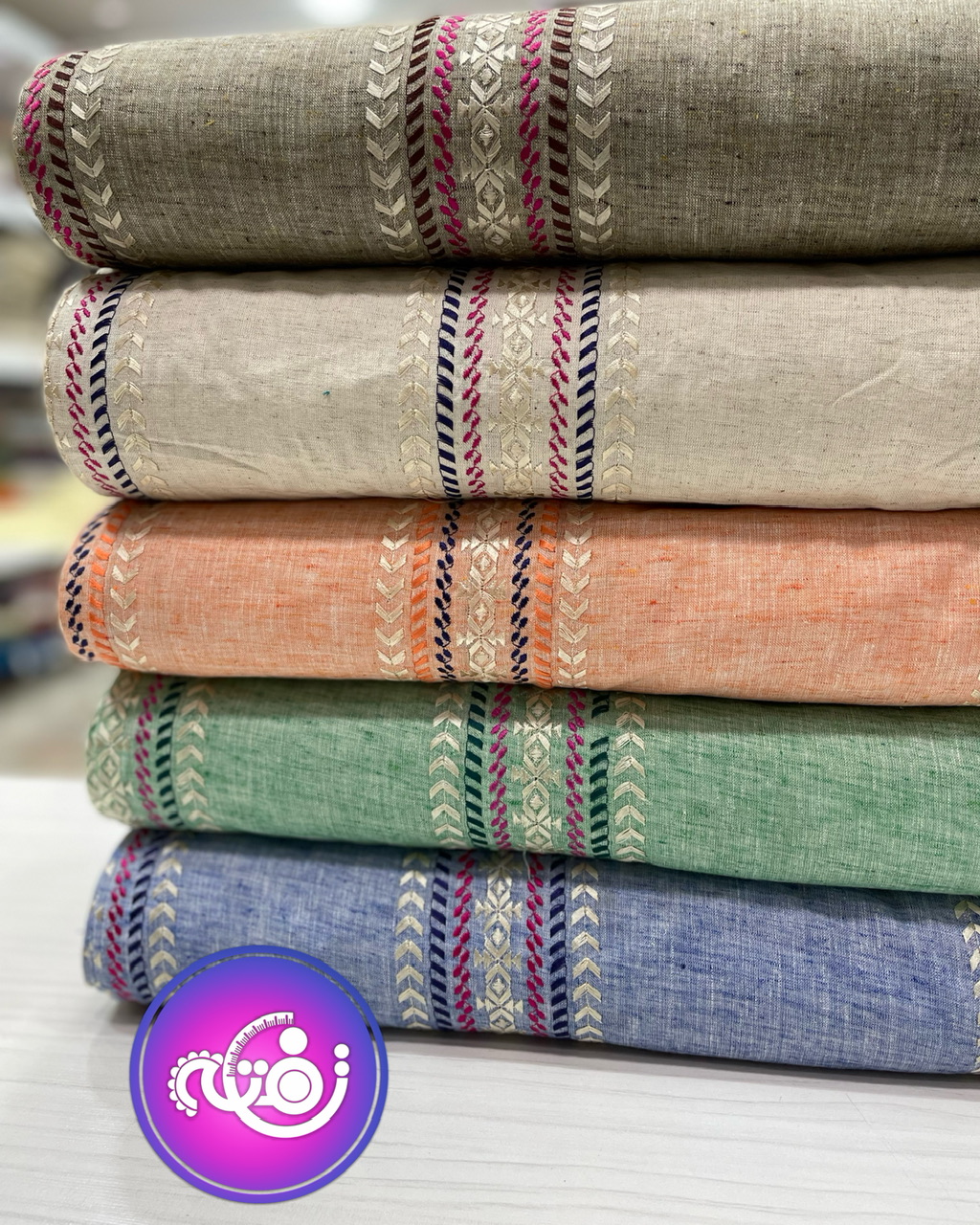 لینن سوزن دوزی سنتی