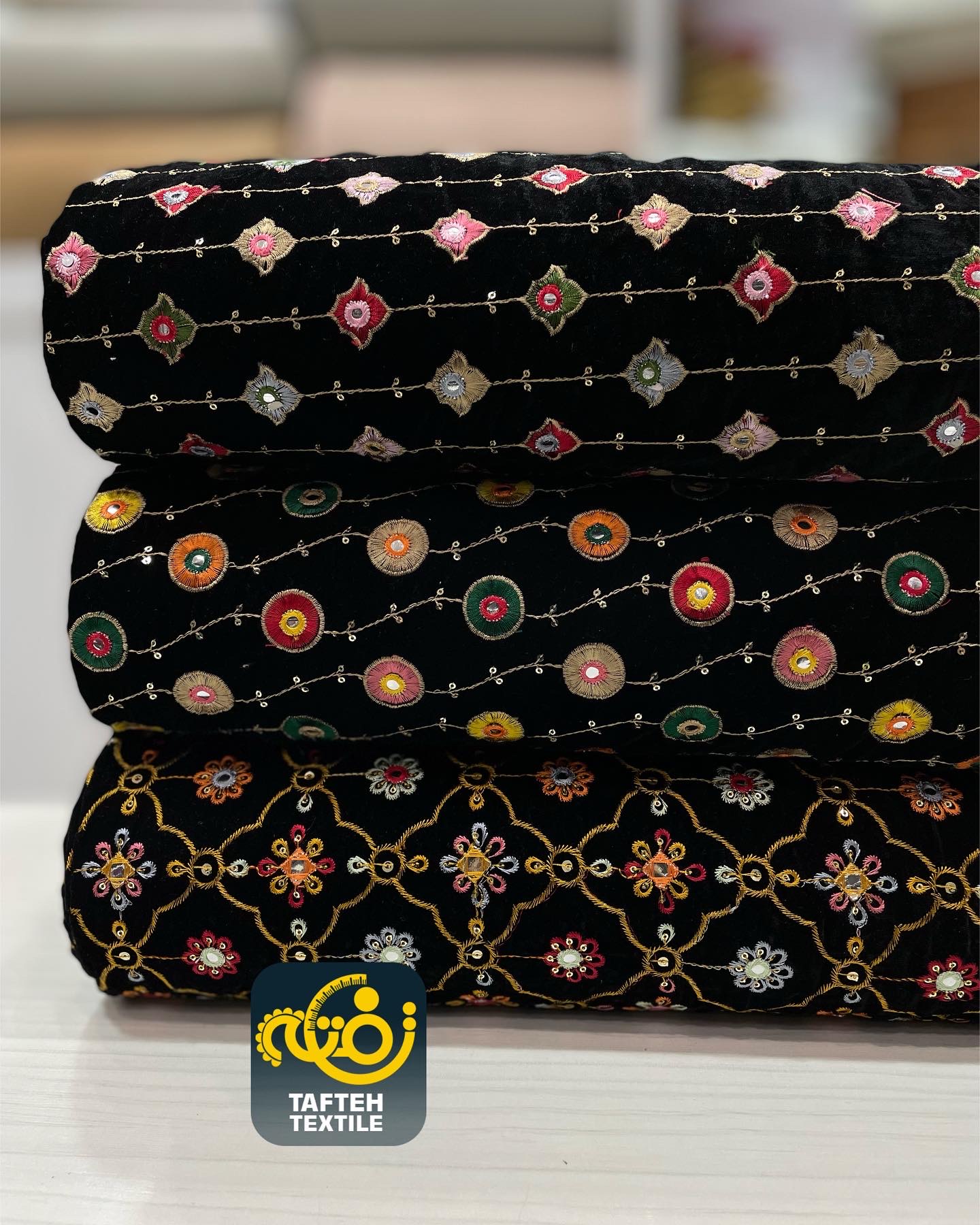 مخمل سوزن دوزی 11