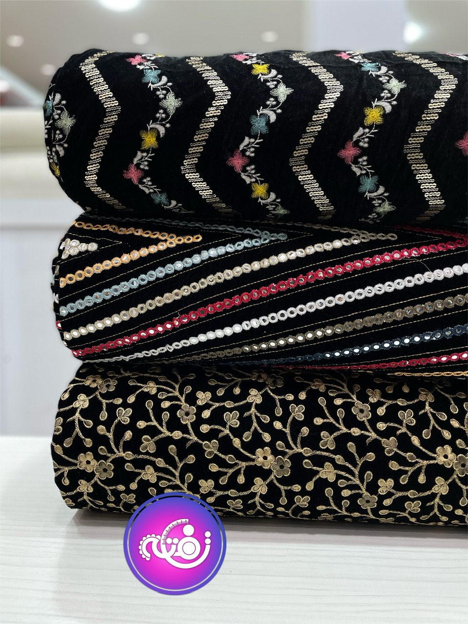 مخمل سوزن دوزی 13