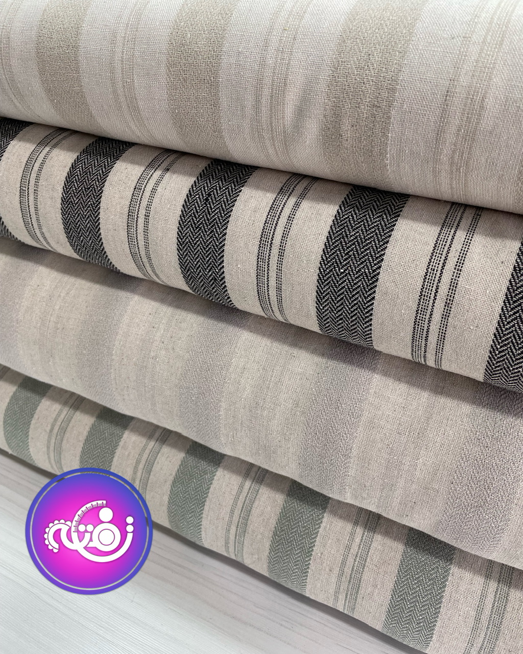 لینن راه راه طرح جناقی