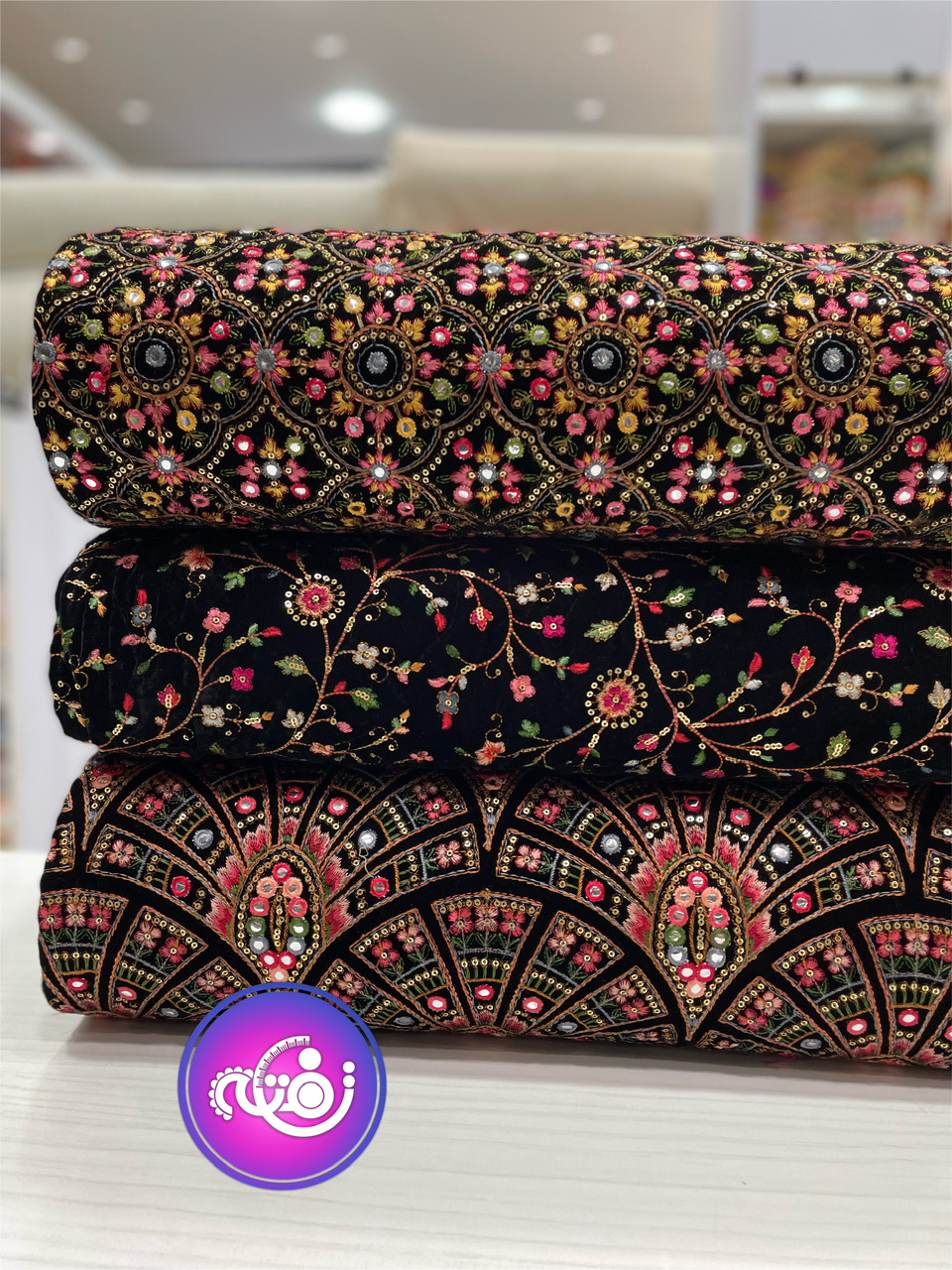 مخمل سوزن دوزی 10