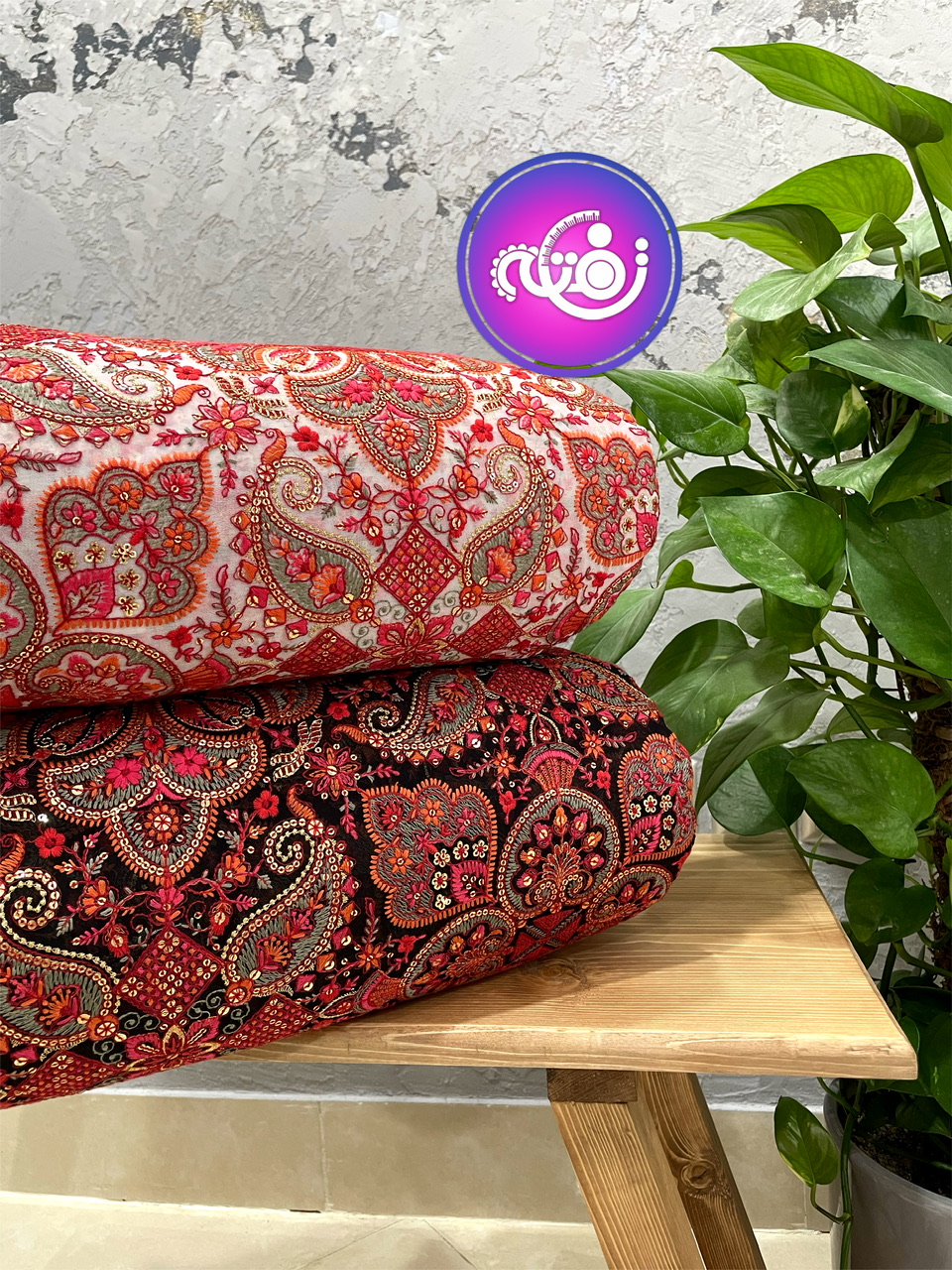 حریر سوزن دوزی