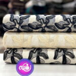 پارچه لینن روبان دوزی