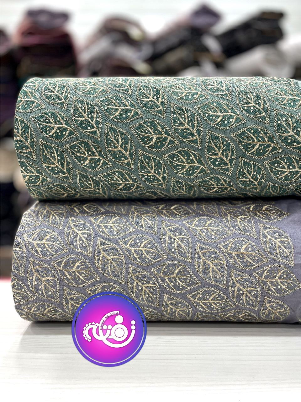 پارچه لینن سوزندوزی