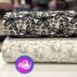 پارچه لینن روبان دوزی