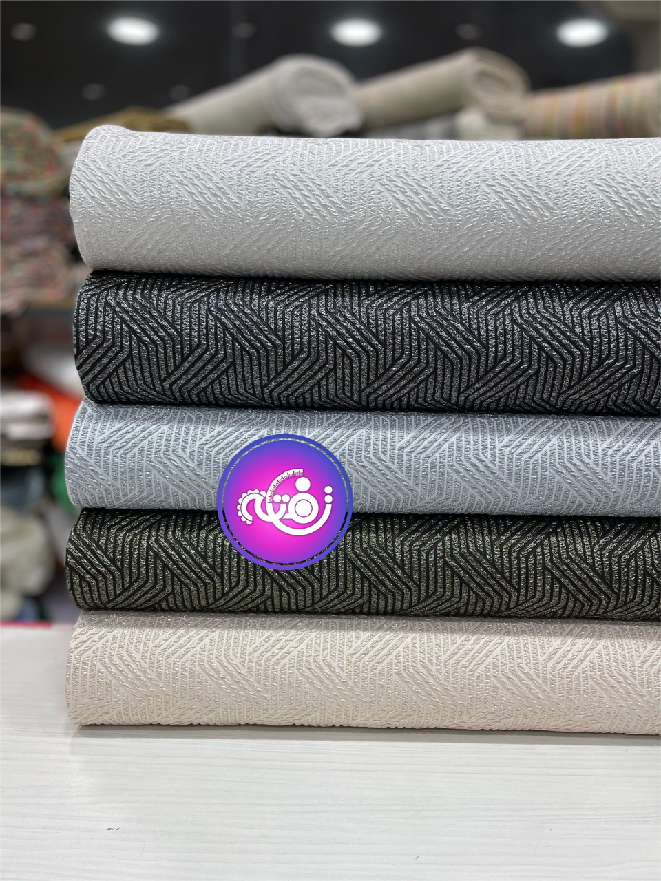 پارچه ژاکارد هندسی