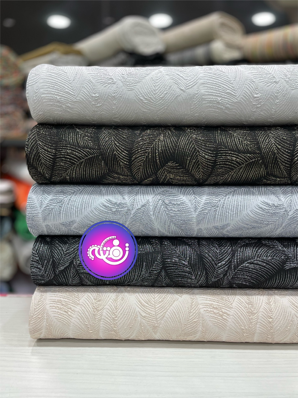 پارچه ژاکارد برگ