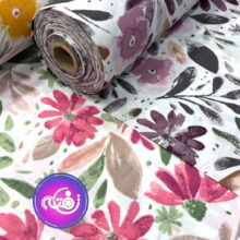 پارچه ملحفه کتان طرح نرگس
