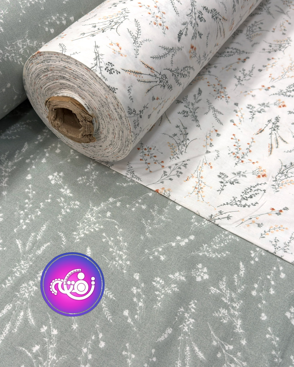 پارچه ملحفه کتان طرح سپیده