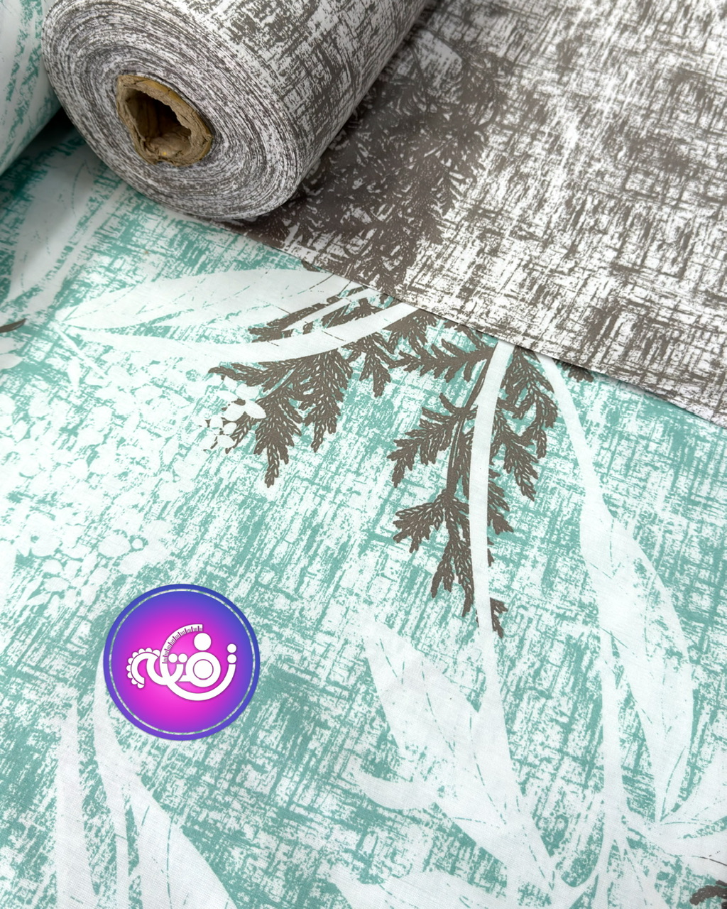 پارچه ملحفه کتان طرح آرامش