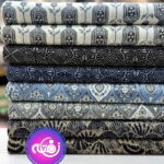 پارچه باتیک طلاکوب