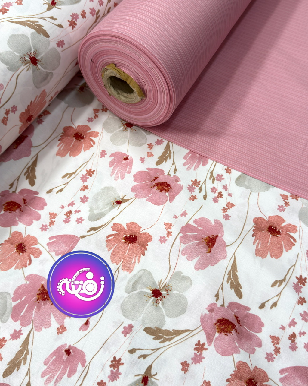 پارچه ملحفه کتان طرح سپهر2