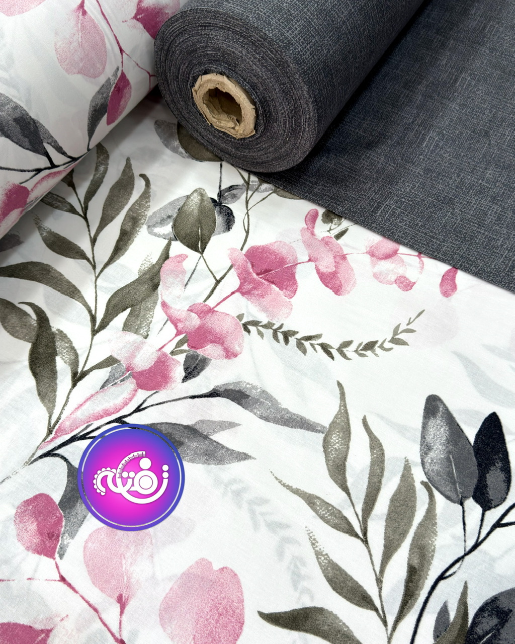 پارچه ملحفه کتان طرح ملیکا2