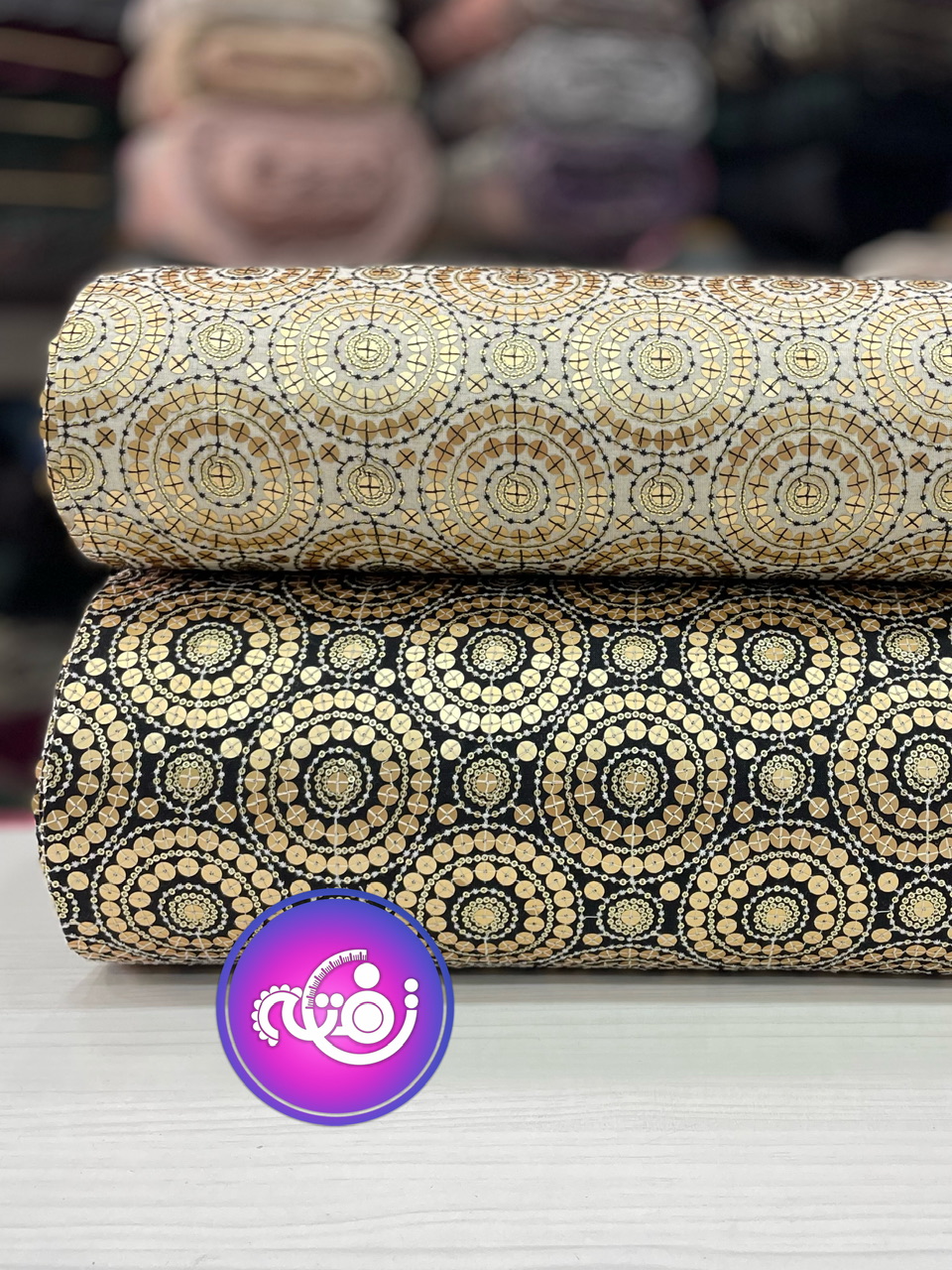 پارچه لینن سوزندوزی