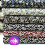 پارچه کتان خامه دوزی