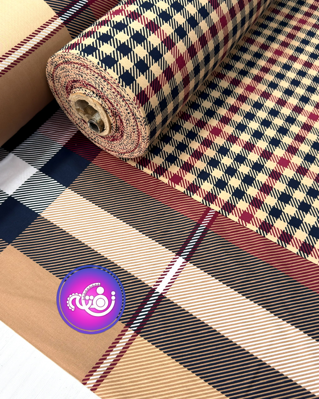 پارچه ملحفه کتان طرح نیکان