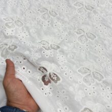 پارچه وال قیطان دوزی پشت تور