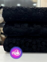 پارچه مخمل روبان دوزی شده