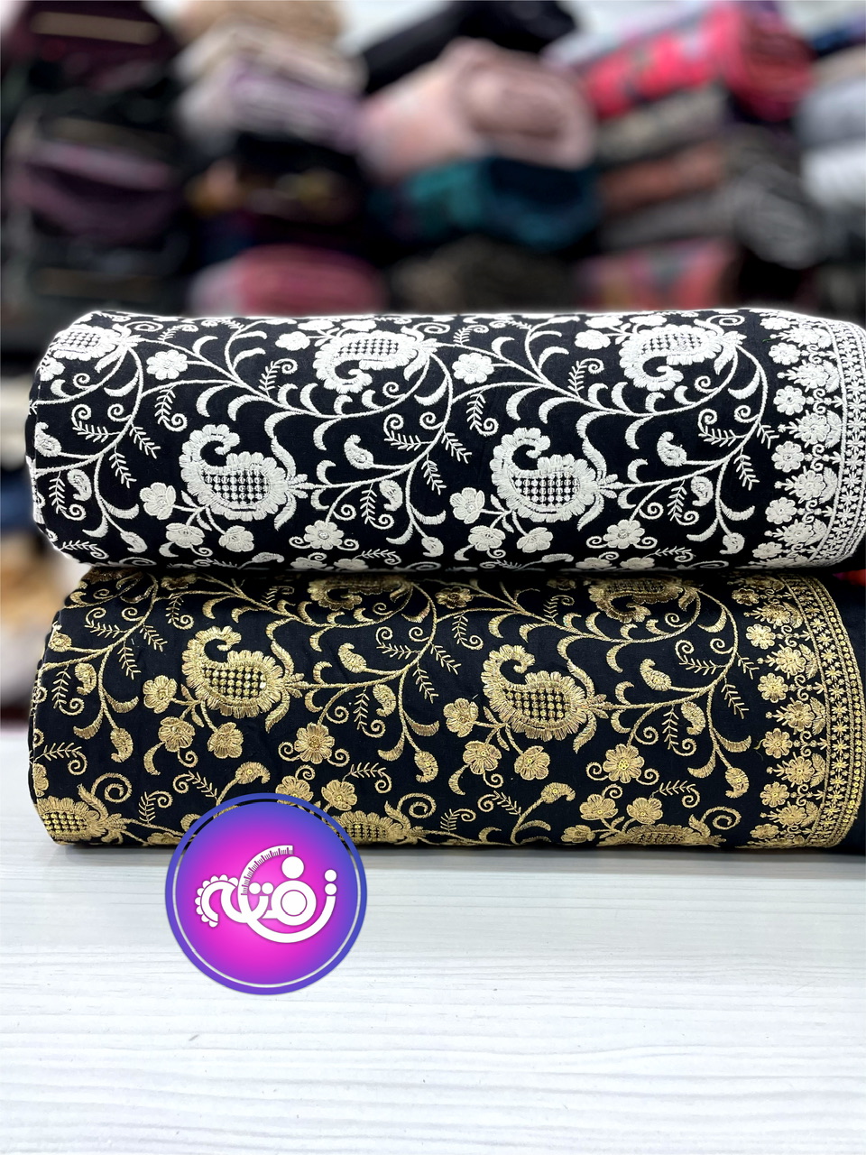 پارچه لینن سوزندوزی