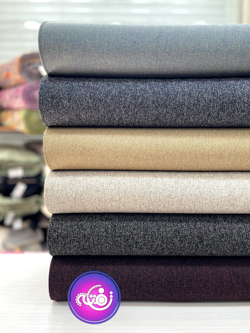 پارچه بوکله دو نخ ترک