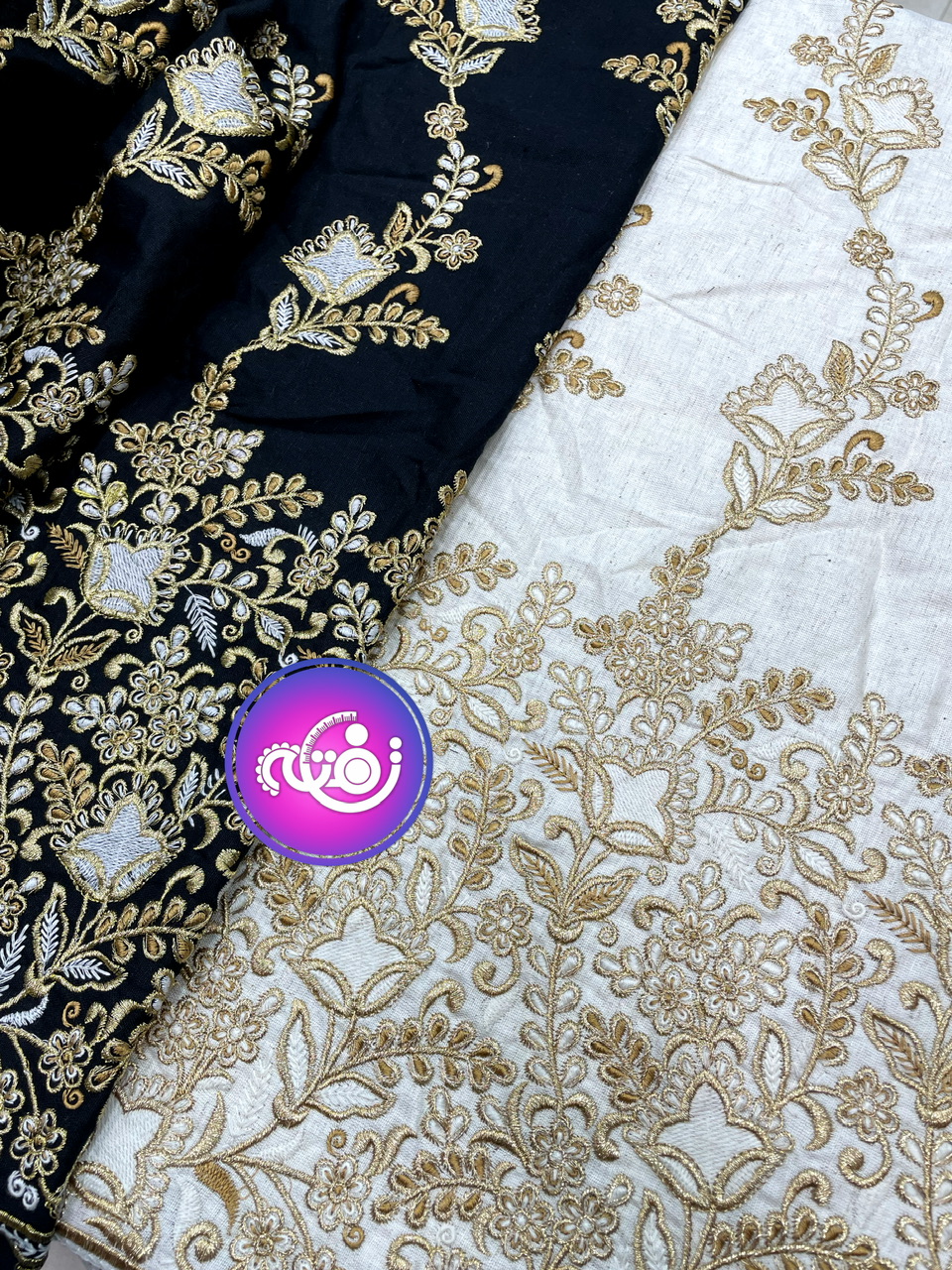 پارچه لینن سوزندوزی