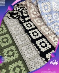 پارچه قلاب بافی( موتیف )