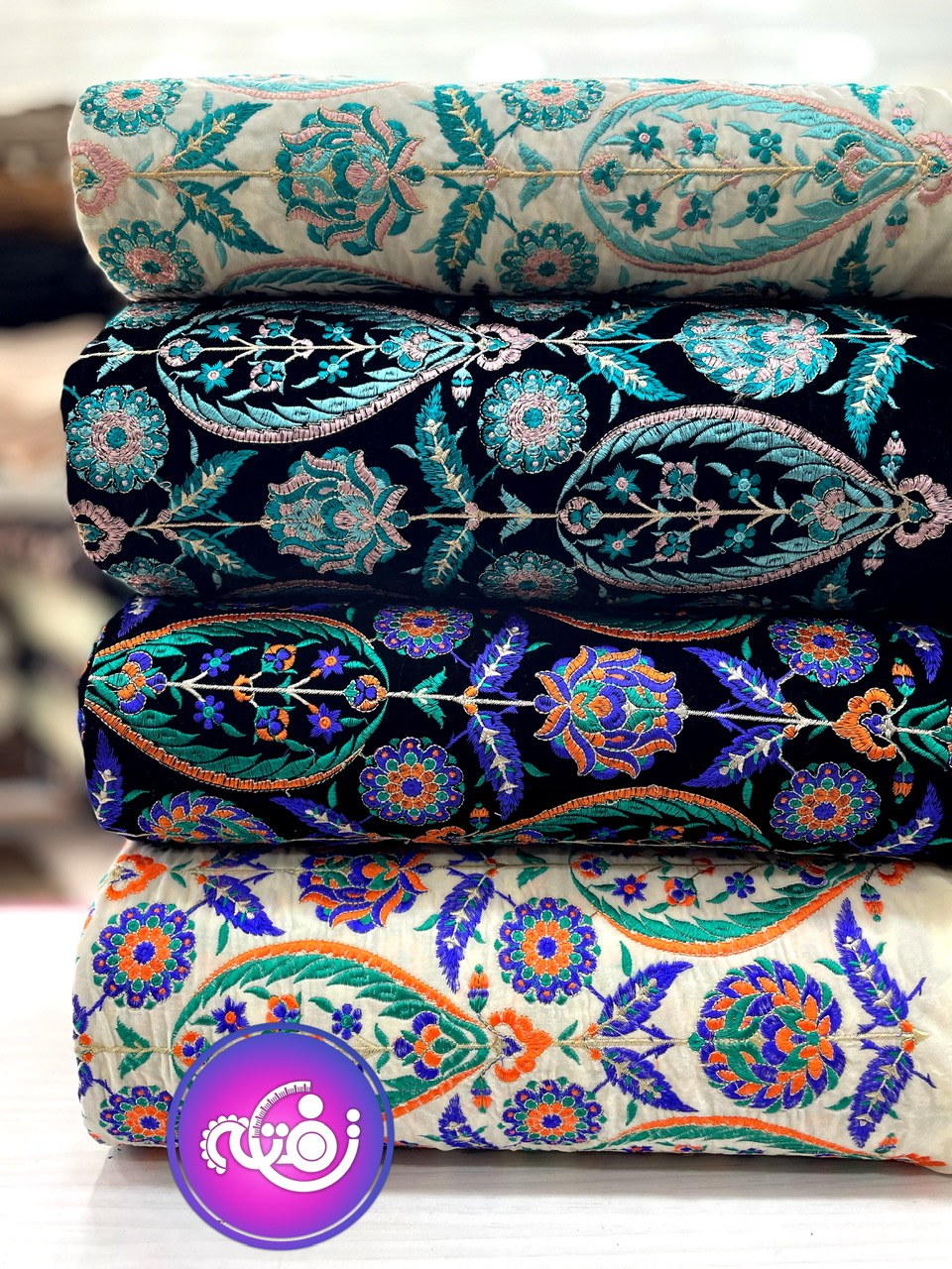 پارچه مخمل سوزندوزی