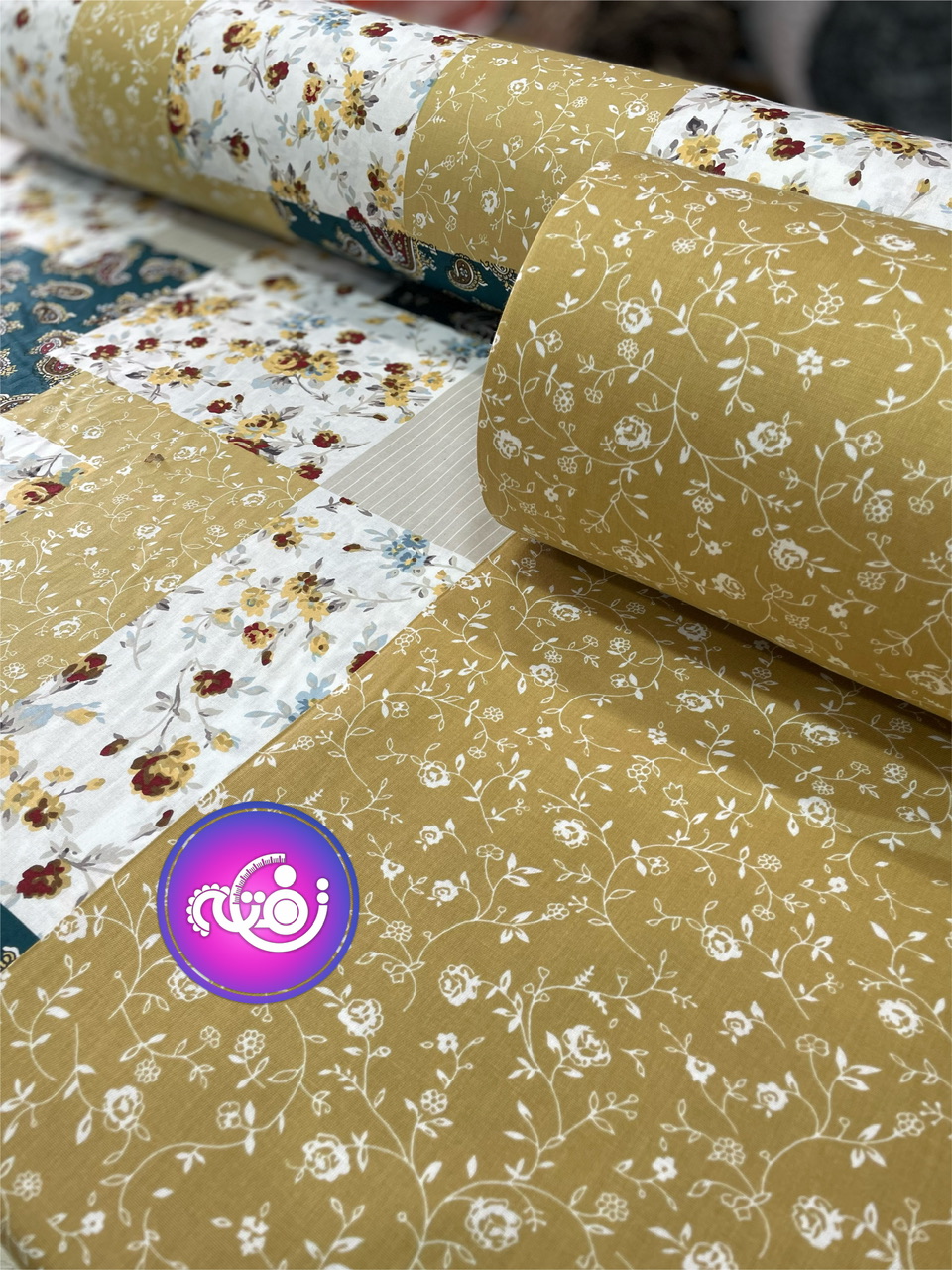 کتان نخ ملحفه طرح الناز