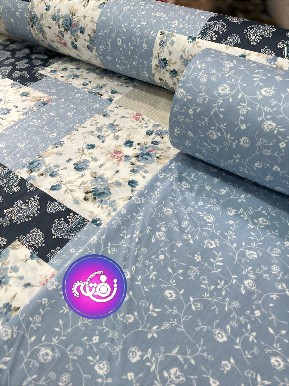 کتان نخ ملحفه طرح الناز