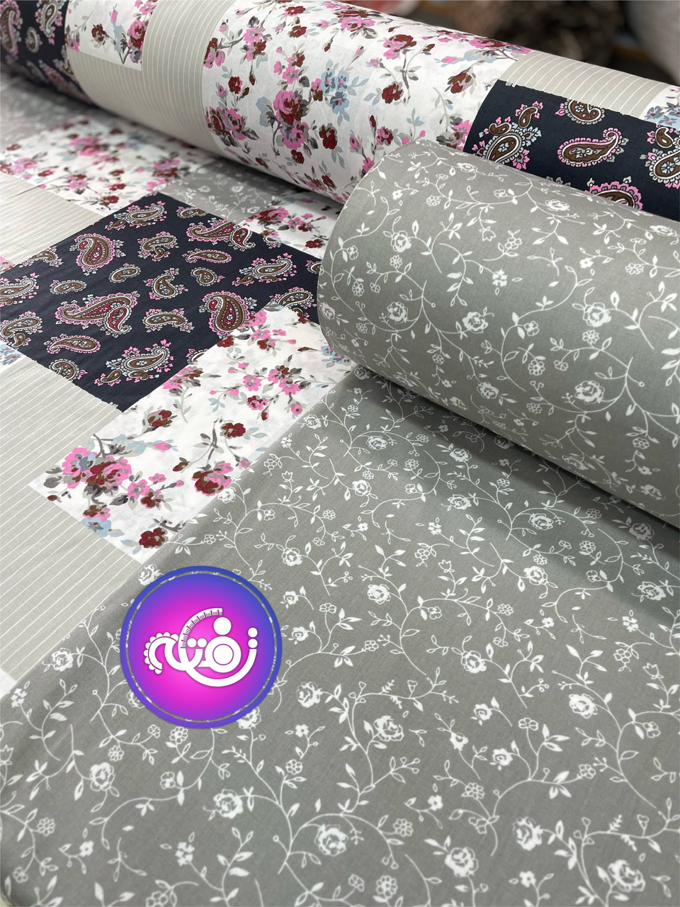 کتان نخ ملحفه طرح الناز