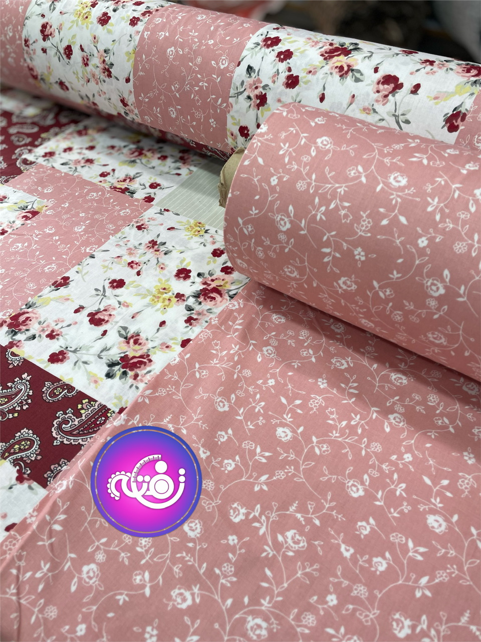 کتان نخ ملحفه طرح الناز