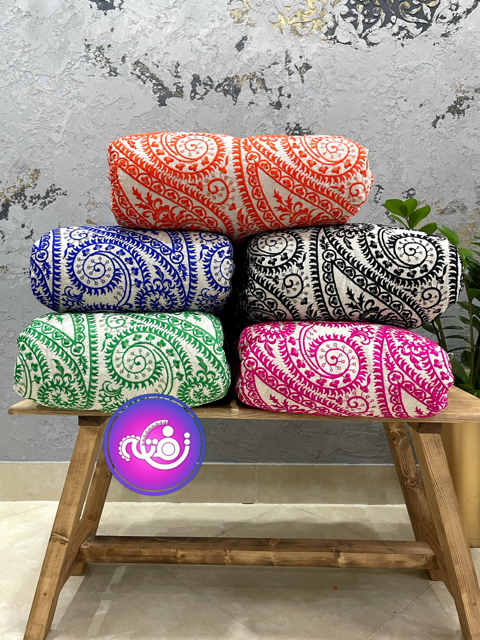 پارچه لینن سوزندوزی